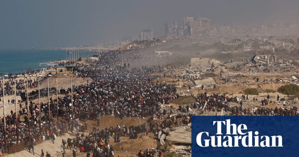 Tens of thousands of Palestinians return to north Gaza as Israel opens checkpoints | Israel-Gaza war