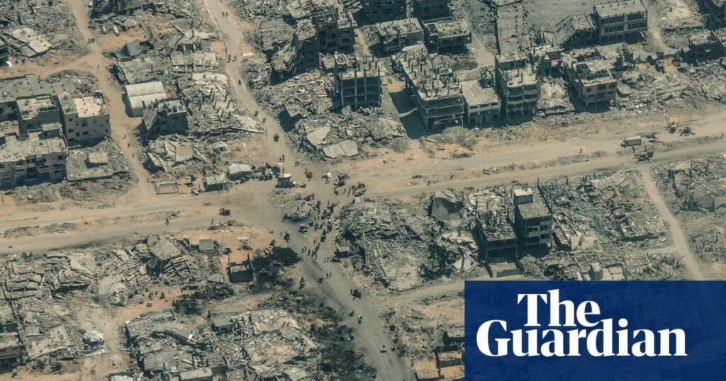 A wasteland of rubble, dust and graves: how Gaza looks from the sky | Gaza