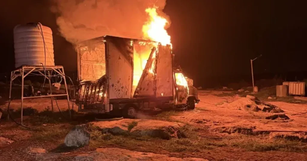 Palestinian Media Reports Houses Torched in Israeli Settler Raid on West Bank