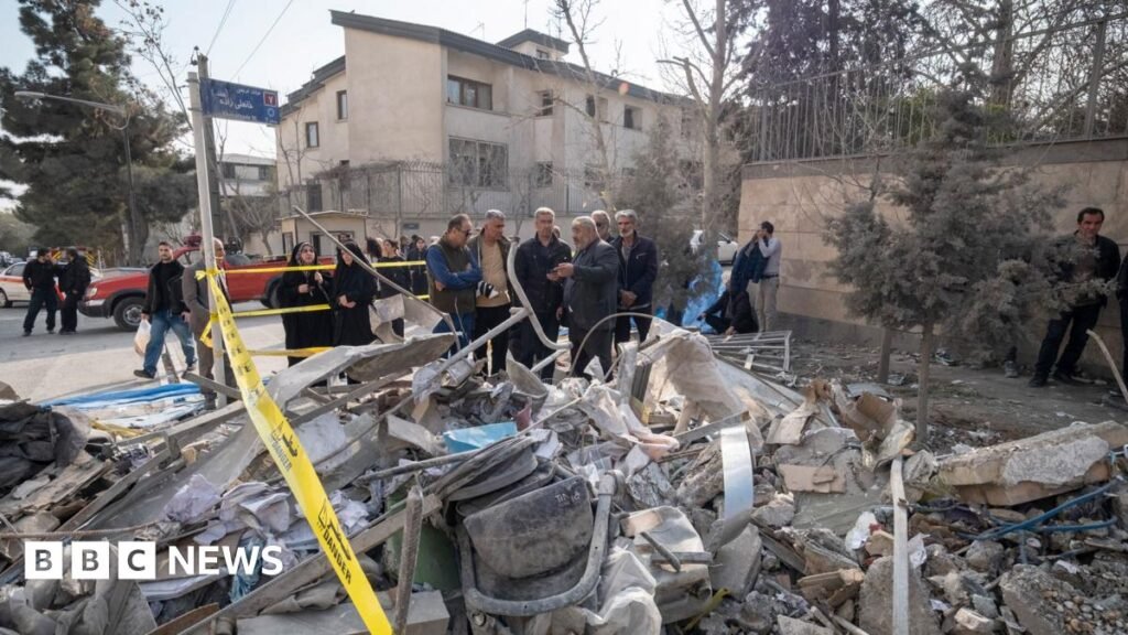 Israel hits Tehran with air strikes as Iranians mark Persian new year – follow live